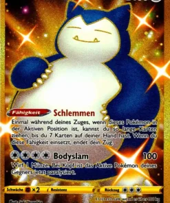 Relaxo (CRE 224) – Pokemon Shiny Gold Karte aus Schaurige Herrschaft Deutsch